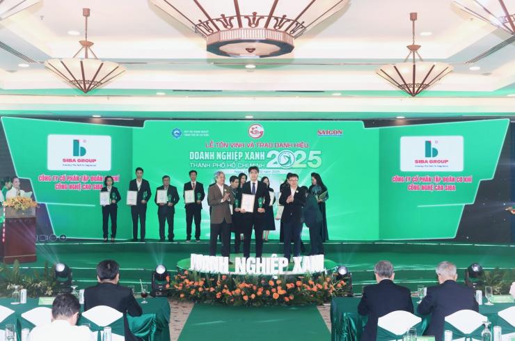 UBND TP.HCM công nhận Siba Group lần thứ hai đạt Danh hiệu Doanh nghiệp Xanh giai đoạn 2025–2028