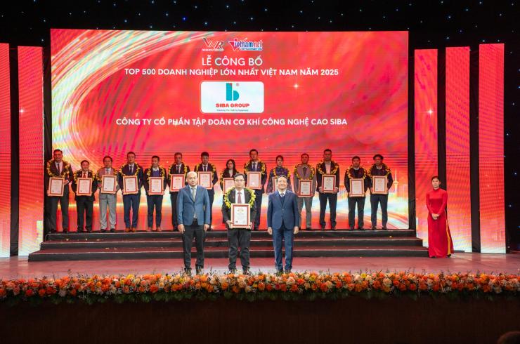 SIBA GROUP LẦN THỨ 2 ĐƯỢC VINH DANH TOP 500 DOANH NGHIỆP LỚN NHẤT VIỆT NAM (VNR500) NĂM 2025