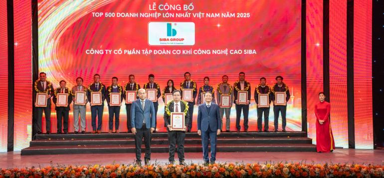 SIBA GROUP LẦN THỨ 2 ĐƯỢC VINH DANH TOP 500 DOANH NGHIỆP LỚN NHẤT VIỆT NAM (VNR500) NĂM 2025