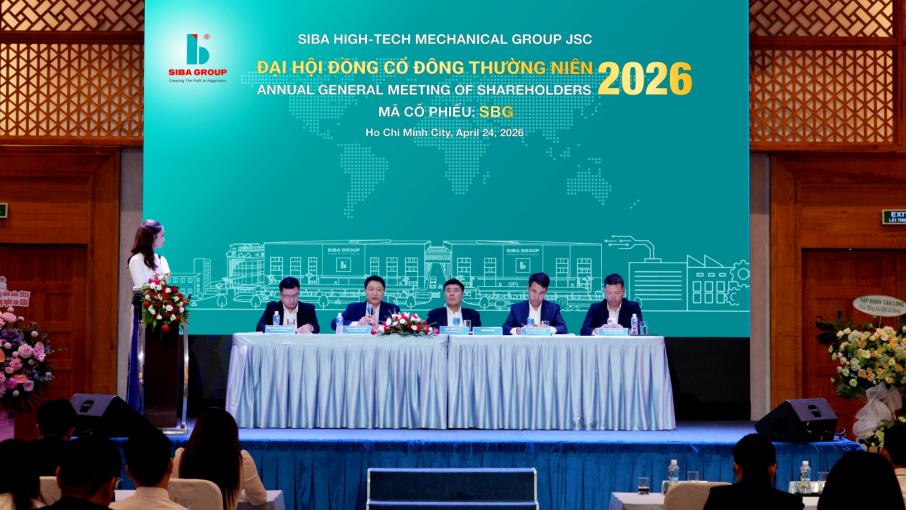 ĐHĐCĐ SIBA GROUP 2026: DỒN LỰC CƠ KHÍ CÔNG NGHỆ CAO, KỲ VỌNG NGHÌN TỶ TỪ ĐƠN HÀNG TOÀN CẦU