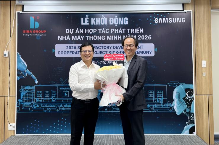 SIBA GROUP HỢP TÁC SAMSUNG KHỞI ĐỘNG DỰ ÁN HỢP TÁC PHÁT TRIỂN NHÀ MÁY THÔNG MINH NĂM 2026