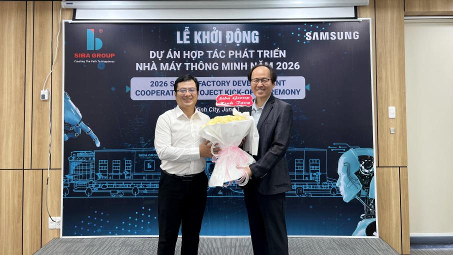 SIBA GROUP HỢP TÁC SAMSUNG KHỞI ĐỘNG DỰ ÁN HỢP TÁC PHÁT TRIỂN NHÀ MÁY THÔNG MINH NĂM 2026