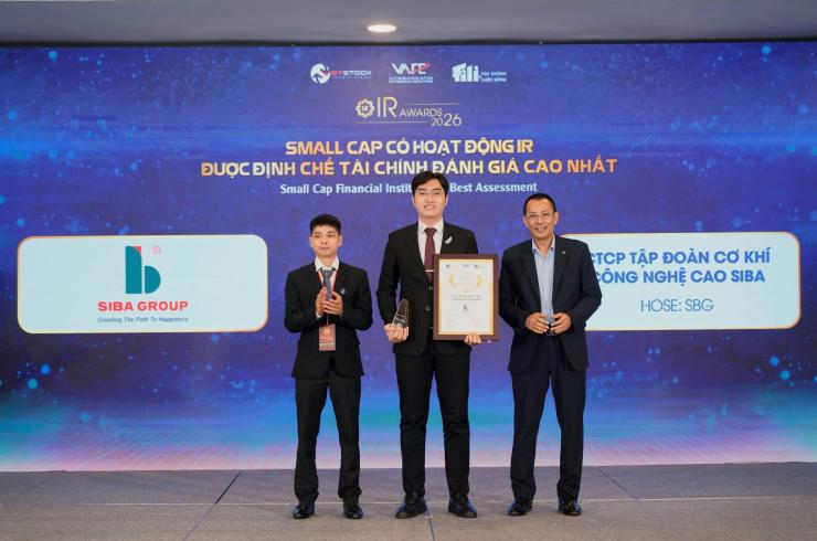 ĐƯỢC 43 ĐỊNH CHẾ TÀI CHÍNH ĐÁNH GIÁ CAO, SIBA GROUP ĐẠT DANH HIỆU IR AWARDS 2026