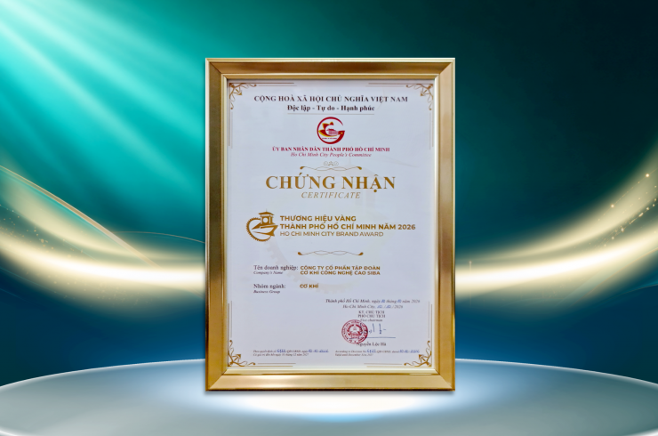 SIBA GROUP LẦN THỨ 2 ĐẠT DANH HIỆU THƯƠNG HIỆU VÀNG TP.HCM 2026–2027